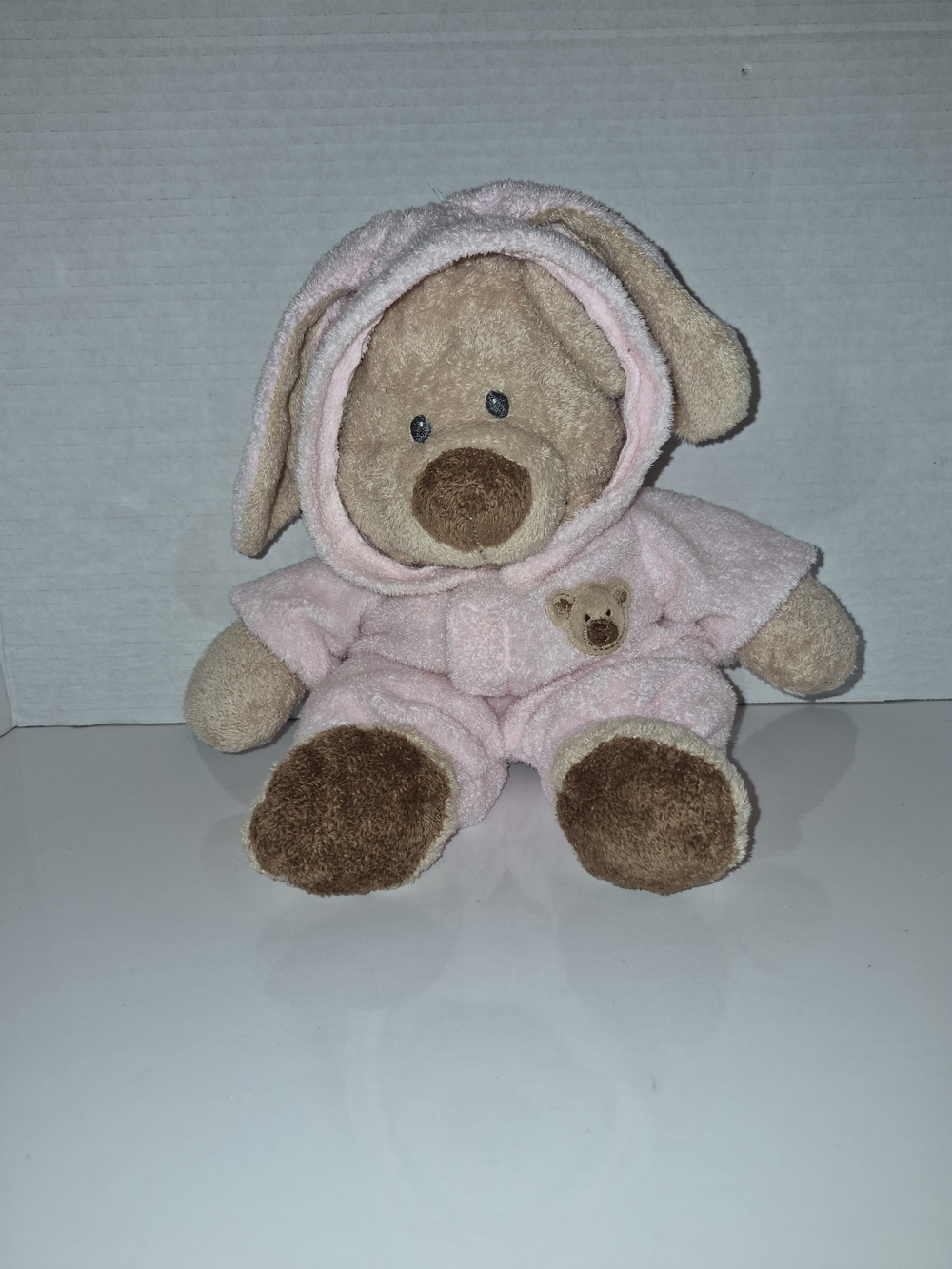TY Pluffies Love To Baby Pink Bear Soft Plush Beanie Baby
